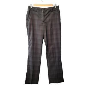 Nike Plaid Golf Pants Size 6 Navy / Black Dri-Fit